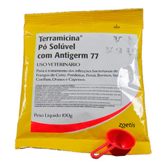 TERRAMICINA PO SOLUVEL COM ANTIGERM 77 100GR