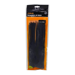 ABRACADEIRA NYLON 100MM X 2,5 PRETA FOXLUX
