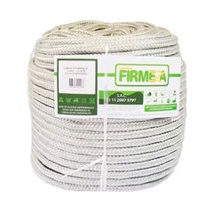 CORDA SEDA TRANCADA BRANCA 12MM MT FIRMEZA