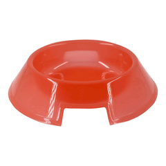 COMEDOURO PLASTICO GATO 150ML VERMELHO
