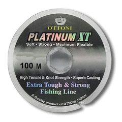 LINHA PARA PESCA 0.55MM 83 LIBRAS C/ 100 MTS PLATINUM XT