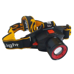 LANTERNA CABECA RECARREGAVEL CREE LED C/ ZOOM 3 HORAS MK-10-0349