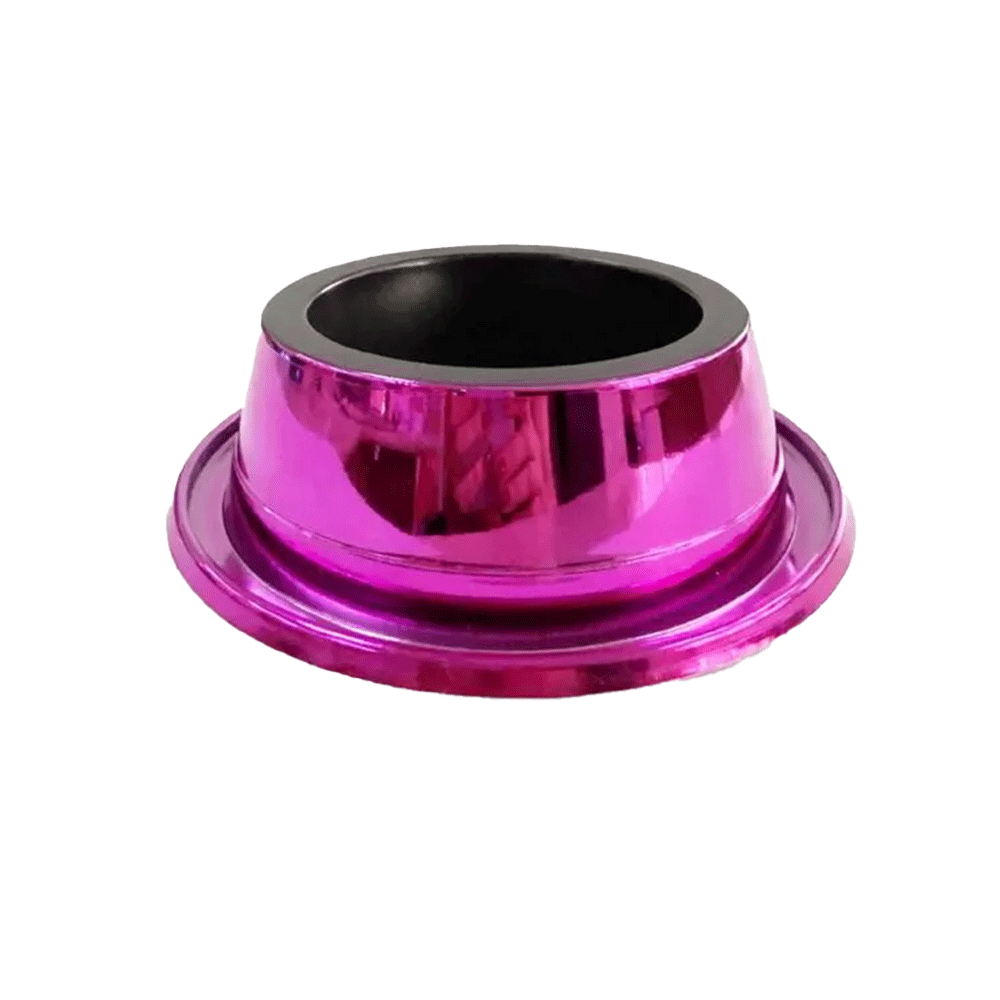 COMEDOURO METALIZADO ANTI-FORMIGA 1000ML ROSA