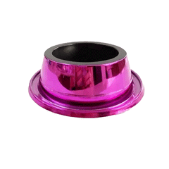 COMEDOURO METALIZADO ANTI-FORMIGA 1000ML ROSA