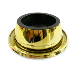 COMEDOURO METALIZADO ANTI-FORMIGA 300ML OURO