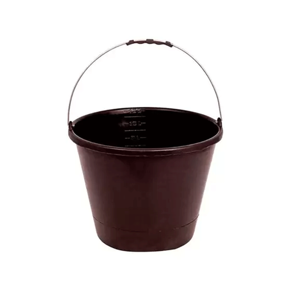 BALDE CONCRETO PLASTICO 12L PRETO S/ PEGADOR SANTA PAULA