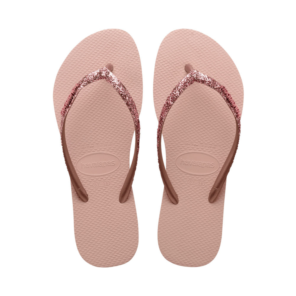 HAVAIANA SLIM GLITTER II ROSA B/DO BLUSH 37/38