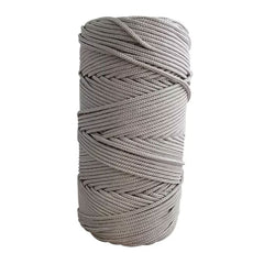 CORDA SEDA TRANCADA BRANCA 4MM MT FIRMEZA