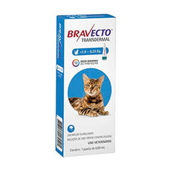 BRAVECTO PLUS CAT TRANSDERMAL 250MG 2,8KG A 6,25KG