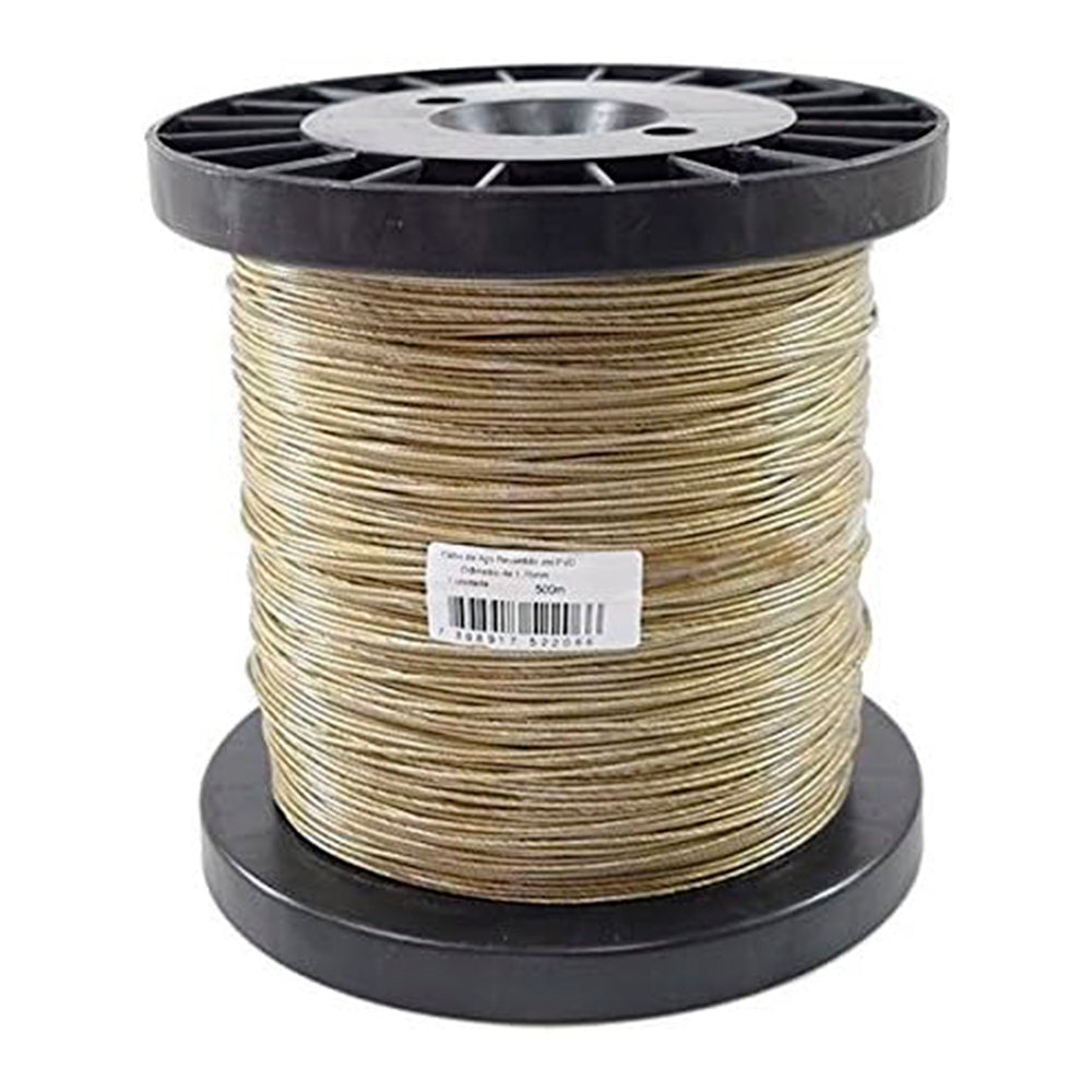 CORDA VARAL ACO ENCAPADO BOBINA 500M GARRA