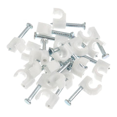 FIXA FIO RETANGULAR 2 A 4MM BRANCO C/20