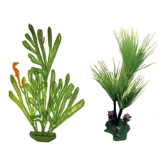 PLANTAS PLASTICA AQUARIO SORTIDAS TAMANHO MINI