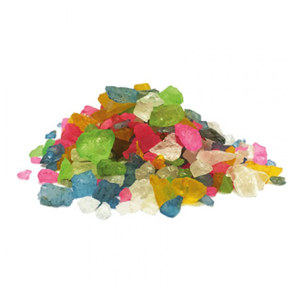 PEDRA ORNAMENTAL P/ AQUARIOS E ARRANJOS MULTICOLORIDA PCT 950GR