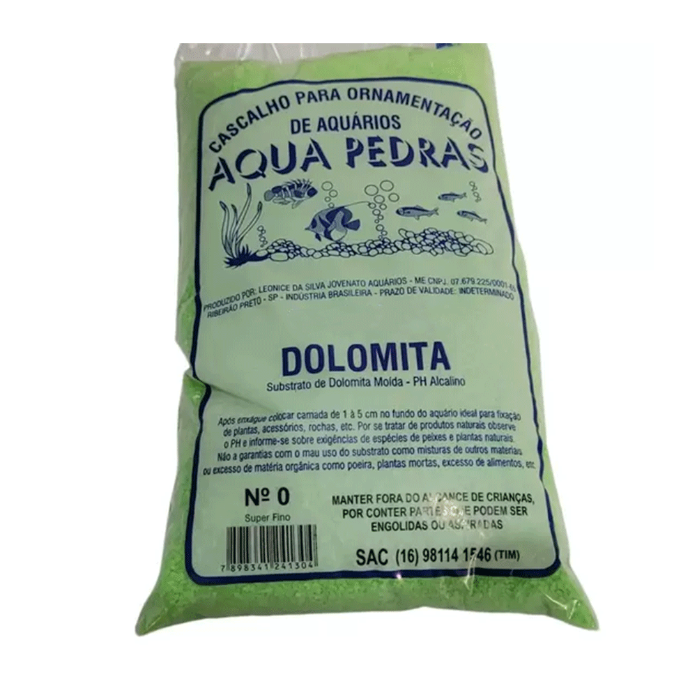 PEDRA ORNAMENTAL P/ AQUARIOS E ARRANJOS DOLOMITA VERDE PCT 950GR