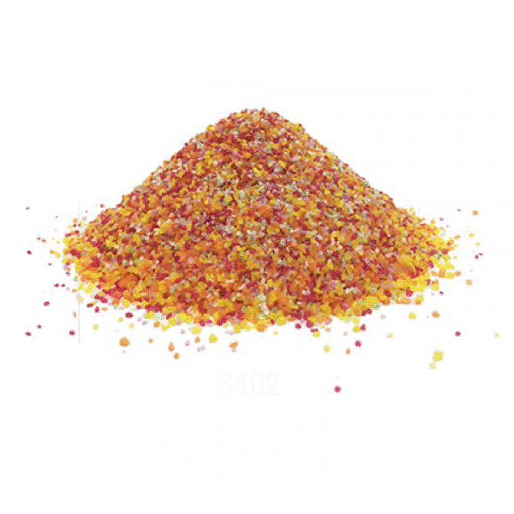 AREIA ORNAMENTAL P/ AQUARIOS AQUA PEDRAS DOLOMITA Nº 0 MULTICOLORIDA 1 KG