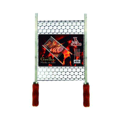 GRELHA INOX 30X40CM 2 CABOS JA GRELHAS