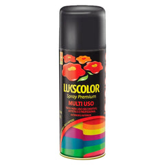 TINTA SPRAY MULTIUSO ACAB. METALICO PRETO 400ML LUKSCOLOR
