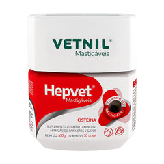HEPVET MASTIGAVEIS 30 COMPRIMIDOS
