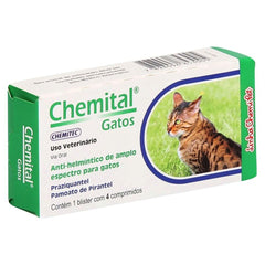 CHEMITAL GATOS C/ 4 COMPRIMIDOS