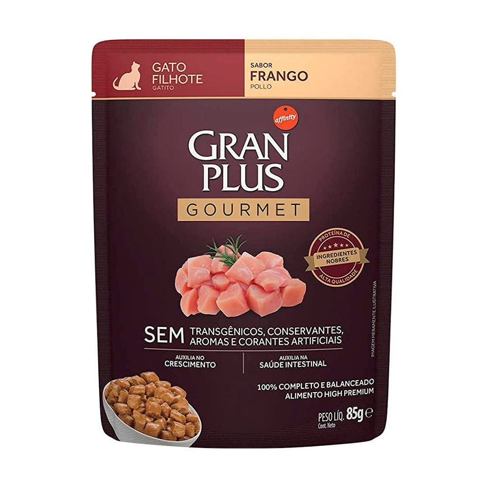 GRANPLUS SACHE GATO FILHOTE FRANGO 85GR