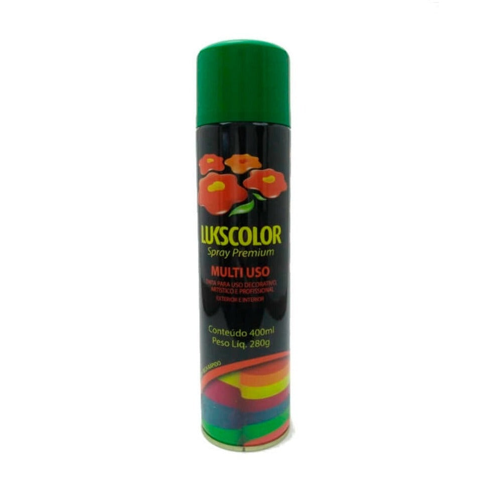 TINTA SPRAY MULTIUSO ACAB. BRILHANTE VERDE 400ML LUKSCOLOR