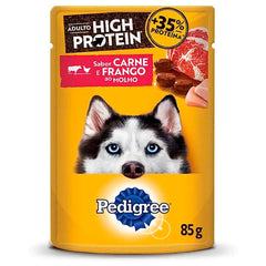 PEDIGREE SACHE HIGH PROTEIN 85GRG ADULTO CARNE E FRANGO AO MOLHO 85GR