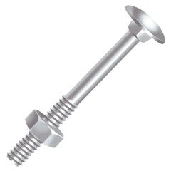 PARAFUSO FRANCES PORCA 5/16X2 ZINCADO