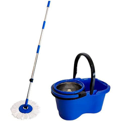 BALDE ESCORREDOR MOP 16L C/ VASSOURA CESTO ACO INOX PERFECT
