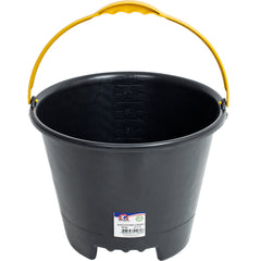 BALDE CONCRETO PLASTICO 12L PRETO C/ PEGADOR TERRAPLAST