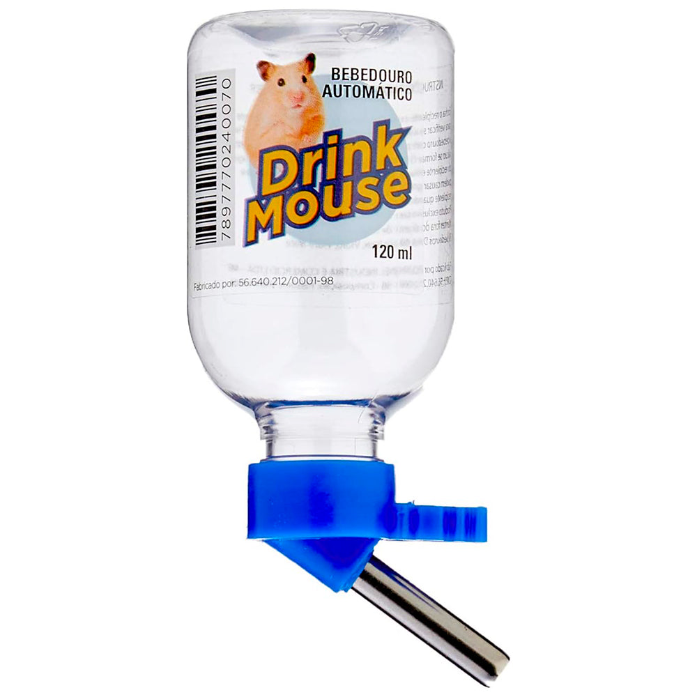 BEBEDOURO PLASTICO HAMSTER BICO INOX 120ML