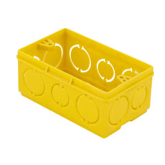 CAIXA DE LUZ EMBUTIR 4X2 PLASTICA AMARELA