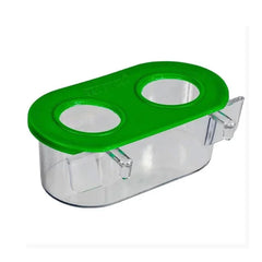 COMEDOURO 2 FUROS PLASTICO C/ GANCHO PEQUENO REF 59