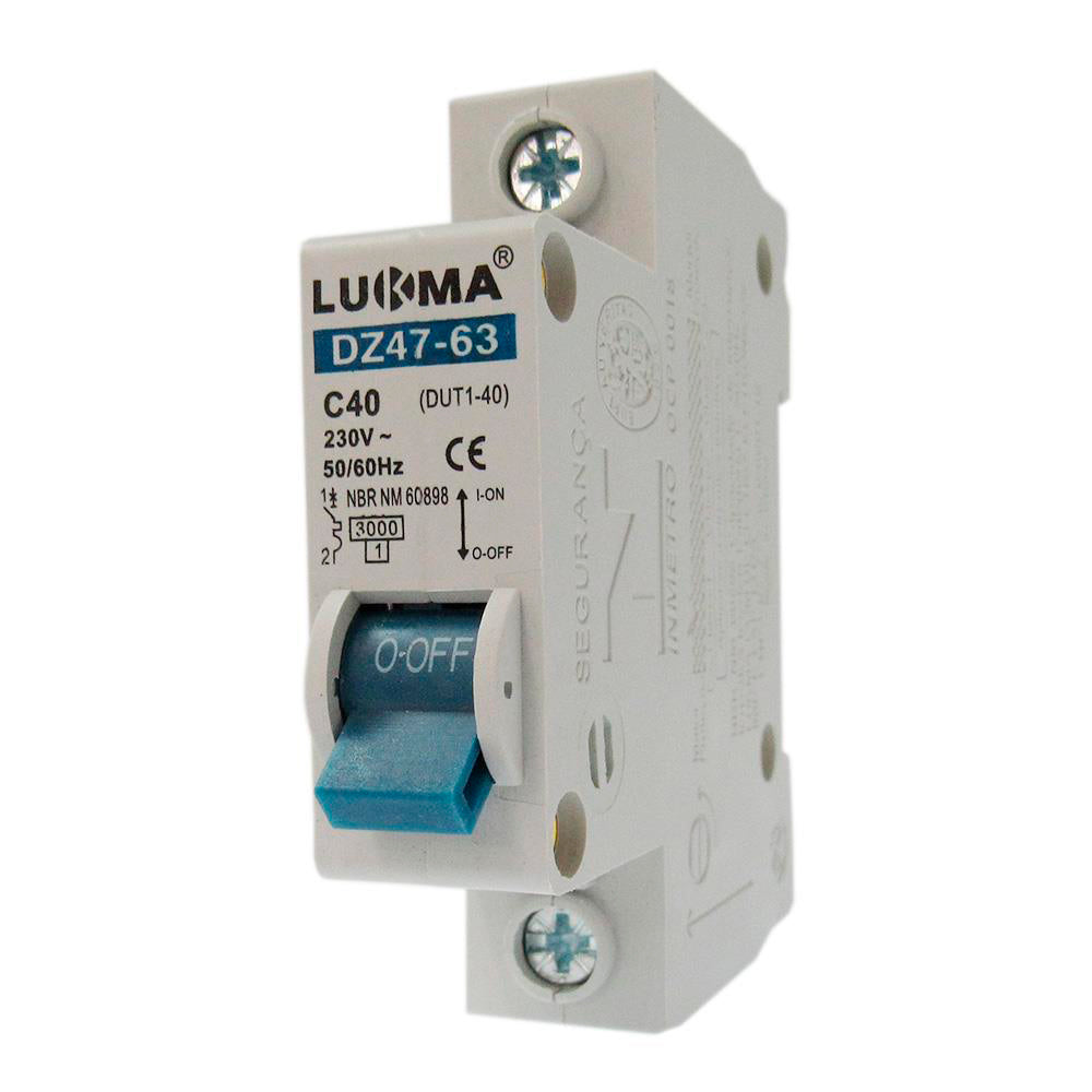 DISJUNTOR UNIPOLAR 40A DIN LUKMA 34007