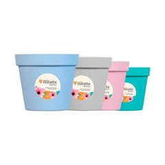 VASO PLASTICO REDONDO 25CM SORTIDO