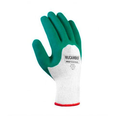 LUVA MALHA BANHADA LATEX VERDE 09 MUCAMBO PRO310