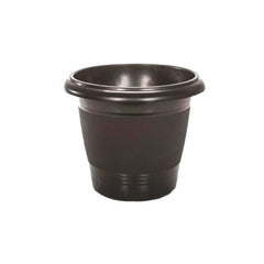 VASO PLASTICO REDONDO 23 CM PRETO