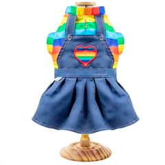VESTIDO PET ARCO IRIS TAMANHO PP REF 961