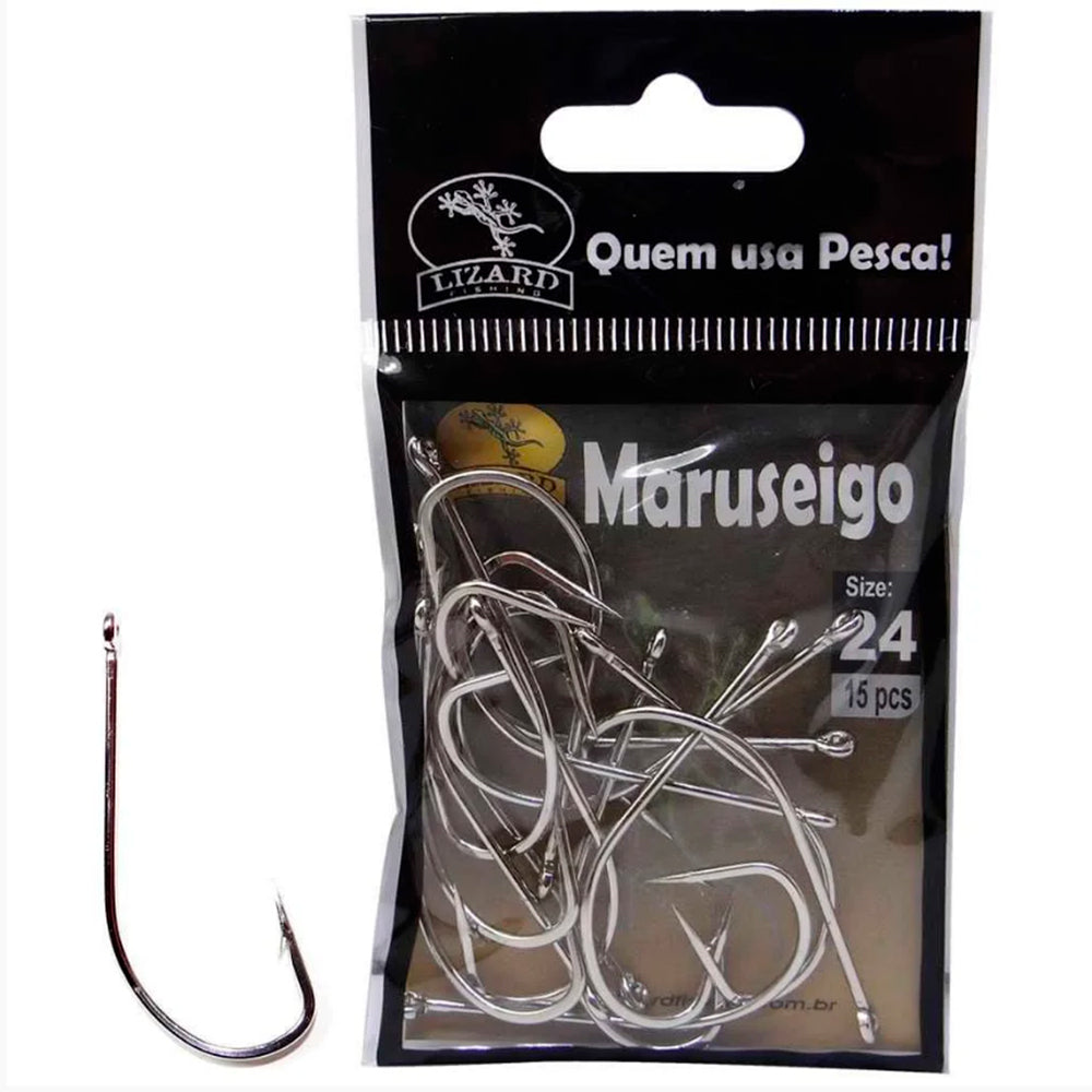ANZOL MARUSEIGO Nº 24 pct. c/15 un LIZARD FISHING