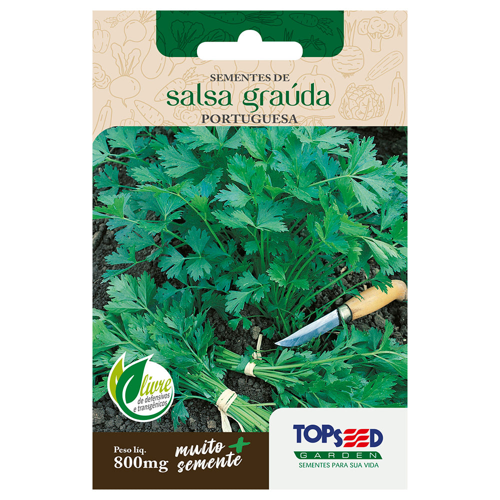 SEMENTE SALSA GRAUDA PORTUGUESA SACHE 800MG TOPSEED