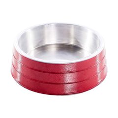 COMEDOURO ALUMINIO PESADO VERMELHO GRANDE 2000ML