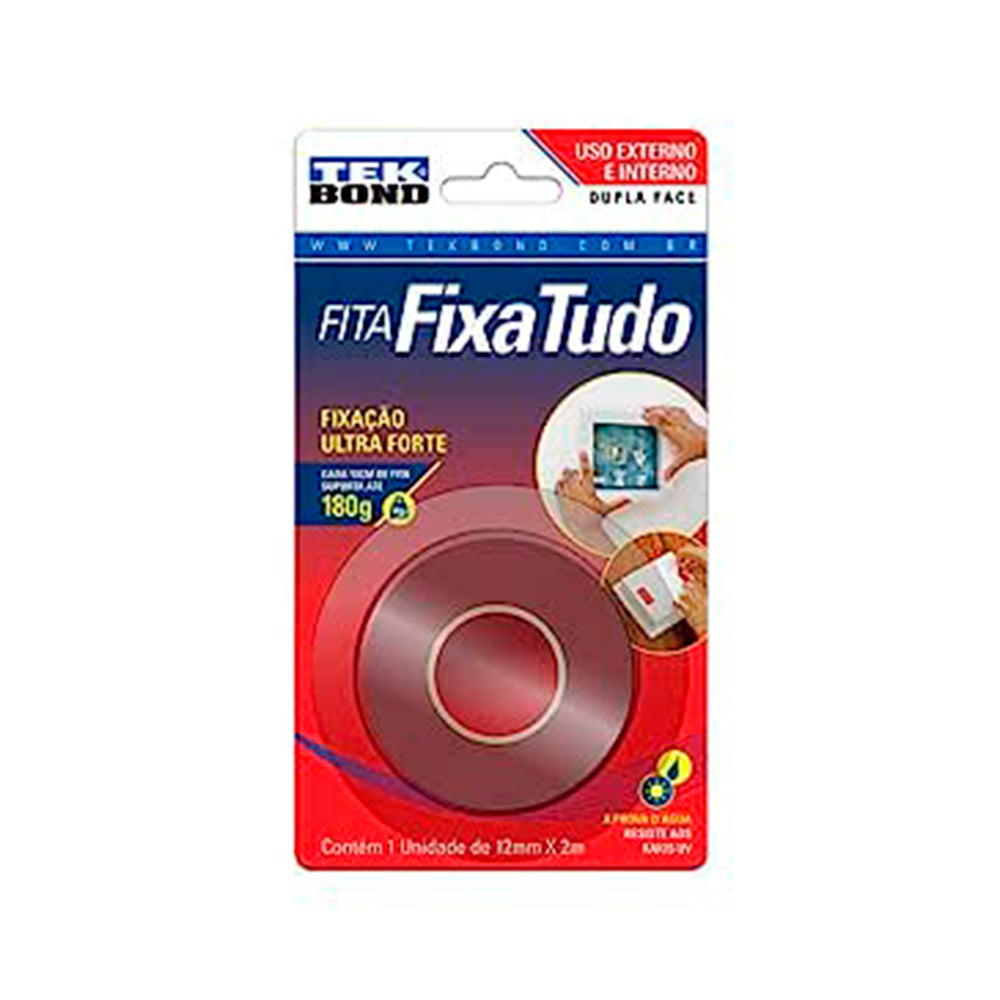 FITA FIXA TUDO BANANA 12MMX2M 180G TEKBOND