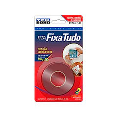 FITA FIXA TUDO BANANA 12MMX2M 180G TEKBOND