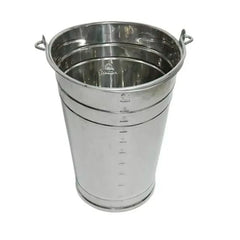 BALDE DE ORDENHA INOX OVAL 15LTS GRADUA