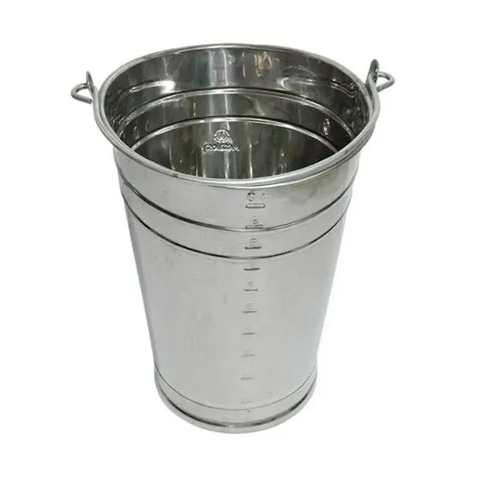 BALDE DE ORDENHA INOX OVAL 10LTS GRADUA
