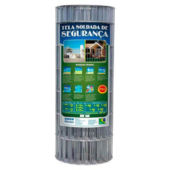 TELA ALAMBRADO/SOLDADA 100X50X1,9MM 1,5mt X 25mt FIO 16 MORLAN