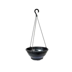 VASO PLASTICO REDONDO P/ PENDURAR PRETO