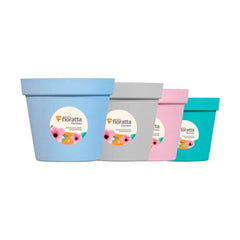 VASO PLASTICO REDONDO 19 CM SORTIDO