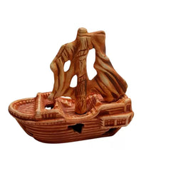 ENFEITE AQUARIO CERAMICA BARCO 1