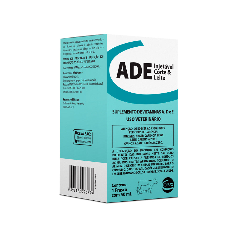 ADE INJETAVEL CORTE E LEITE 50ML CEVA