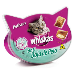 PETISCO WHISKAS 40GR ANTI BOLA PELO (MP TEMPTATIONS)